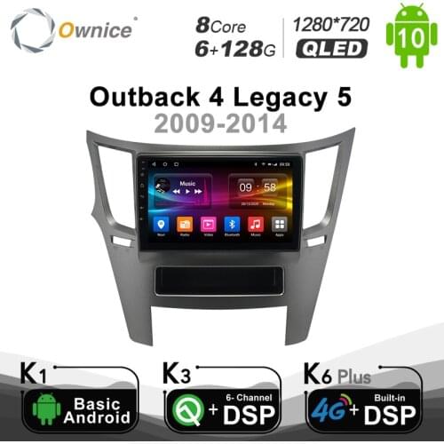 6G+128G Ownice Android 10.0 for Subaru Outback 4 Legacy 5 2009 - 2014 Car autoradio Multimedia Video GPS Radio Player Head Unit