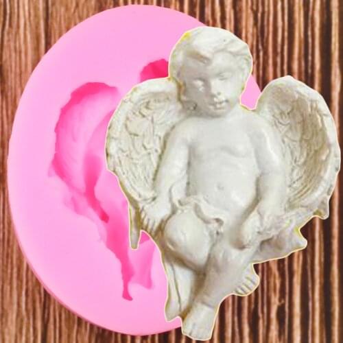 Angel Baby Silicone Molds Candy Polymer Clay Chocolate Baking Mold DIY Baby Party Cupcake Topper Fondant Cake Decorating Tools