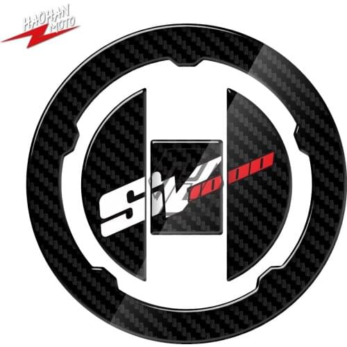 For Suzuki SV1000 SV1000S Gas Cover SV 1000S 1000S 2003-2008 3D Carbon-look Motorcycle Fuel Gas Cap Protector Decals
