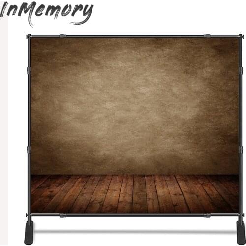 Backdrop photographic portrait dark brown Wood solid color wedding photocall canvas cloth background for photo studio 250x250cm