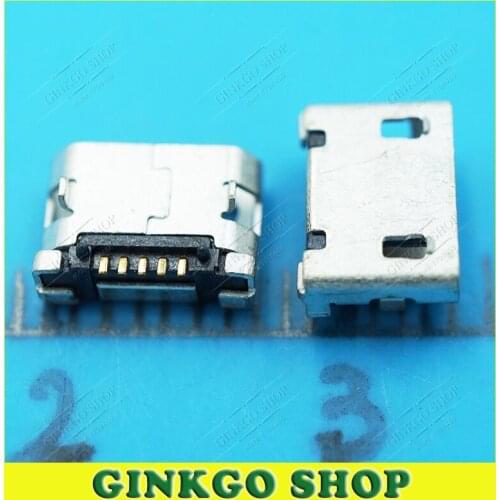 1000pcs/lot Micro USB Jack 5Pin 5P Charging Data Sockect Port for Repairing Mobil phone
