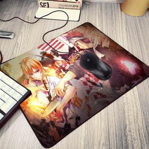 Shokugeki No Soma Popular Anime Mousepad 250x290x2MM Size Yukihira Souma Pc Laptop Gaming Mouse Mat Pads for Anime Fans