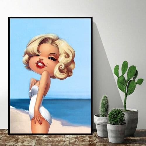 Sexy Beauty Poster Cartoon Anime Personality Comic Picture Bar Decoration Wall Art Painting Bedroom Home Decor