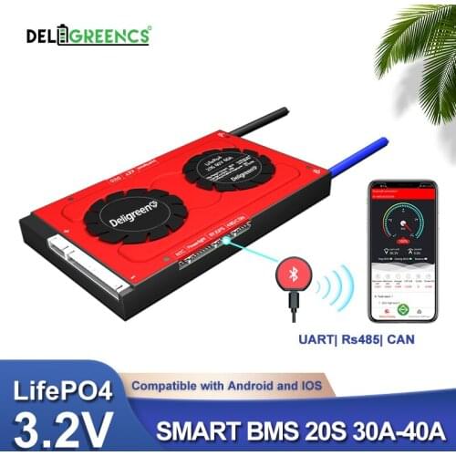 Smart BMS 20S 30A 40A 60A 60V BMS for 3.2v lithium battery pack 18650 LiFePO4 Battery Pack