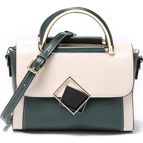 Genuine Leather Shoulder Bags For Women New High Quality Satchels Ladies Messenger Bag Luxury Handbags Women Bags Designer Green