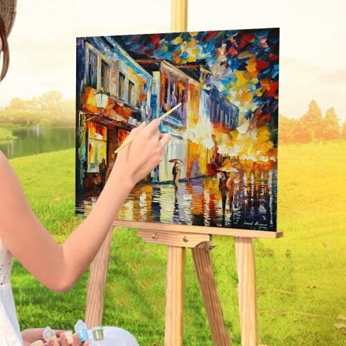 Glowing Rain DIY Paint By Numbers Package Acrylic Paints 40*50 Painting On Canvas Wall Paintings Children Drawing