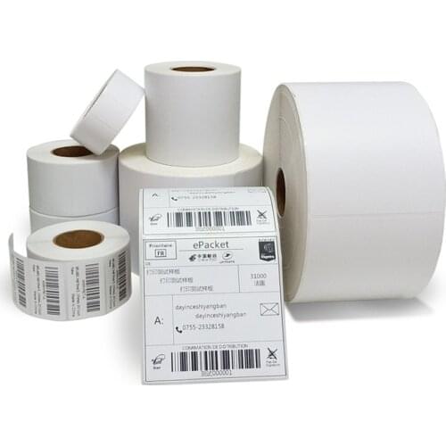 Thermal Label Sticker Paper Supermarket Price Blank Barcode Label Direct Print Waterproof Print Supplies Roll/Stack Adhesive