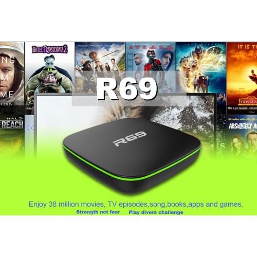 R69 4K TV Box Android 7.1 Allwinner H3 Quad Core 2G RAM 16G ROM Smart Set Top Box 2.4G WiFi 100M HD Media Player
