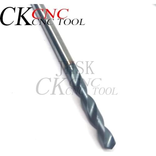 Carbide Alloy Drill 4.65mm 5.55mm Tungsten Steel Super Hard Stainless Twist Bit Straight Handle Solid Monolithic Drill For CNC