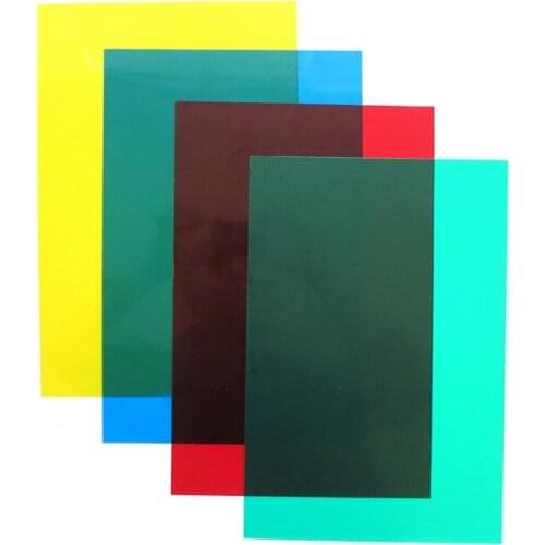 High Quality 0.3mm Thickness PVC Transparent Board 10 Colors ABS Color Board Size 29.8*21.1 cm