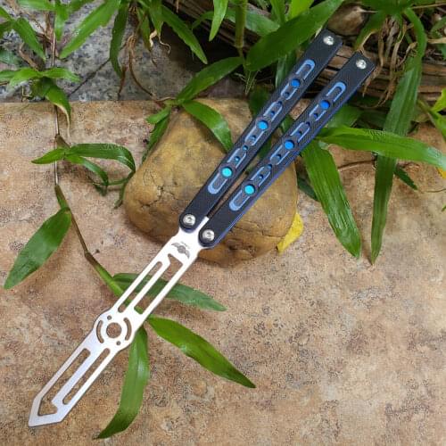 The One High End Two Color G10 Handle Original Point Practice Swing Knife Outdoor Camping Survival EDC Tool Gift For Men