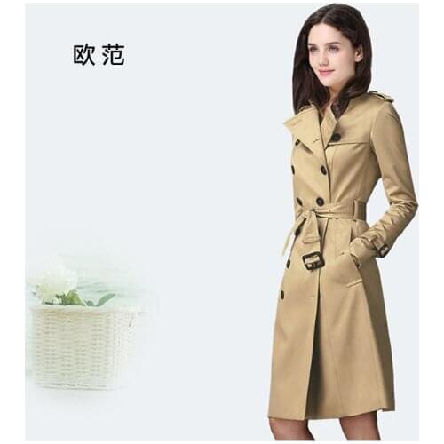 Женские двубортные тренчи YIYELANZHOU China At AliExpress