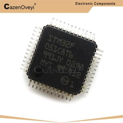 1pcs/lot STM32F051C8T6 STM32F051C8 STM32F051 32F051 QFP48 In Stock