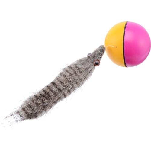 Pet Toys Electric Dog Cat Beaver Weasel Toy Rolling Jump Balls Toy Pet Puppy Funny Moving Toy Color Random