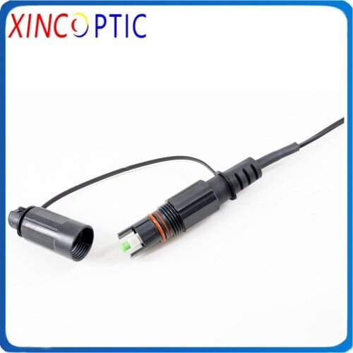 10pcs IP68 SOS 2M HUAWEI CORNING MINI Fiber Waterproof FTTH Connector to SC/APC 2Meter 5.0mm Black Fiber Optic Patch Cord Cable