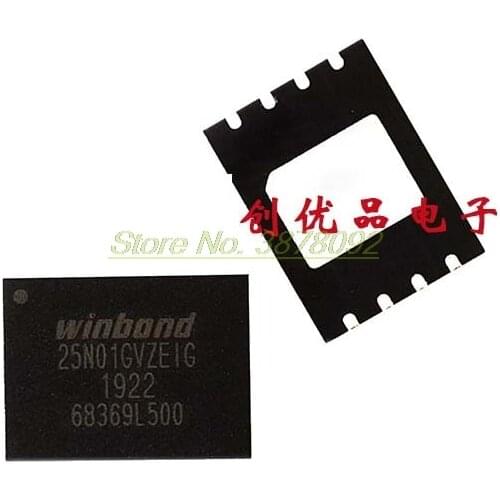 10pcs/lot SPI NAND FLASH Chips W25N01GVZEIG W25N01G 25N01GVZEIG WSON-8 8*6mm serial 1G Flash memory chip 100% New Original