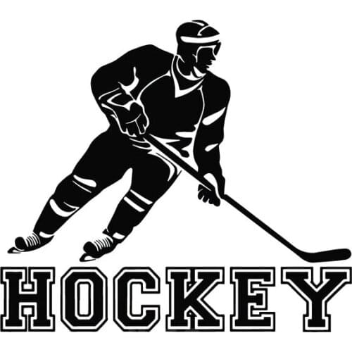 11.9CM*10.5CM HOCKEY Play Fashion Car Sticker Vinyl S9-0008