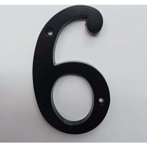 15 cm Big Black House Number Floating Sign Modern Door Numbers Building Signage Outdoor Huisnummer Numeros Casa Address BO