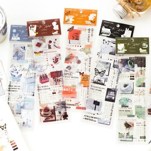 60mm*175mm Life Artist PET Tape Decorative Scrapbook Planner Masking Tape Label Sticker Kawaii Stationery School Supplies