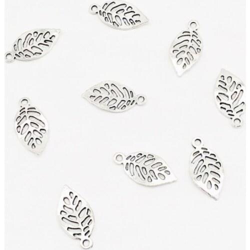 70 pcs Hot fashion antique Leaves charm Leaves Pendants fit DIY Handmade necklace earring bracelet Jewelry Making
