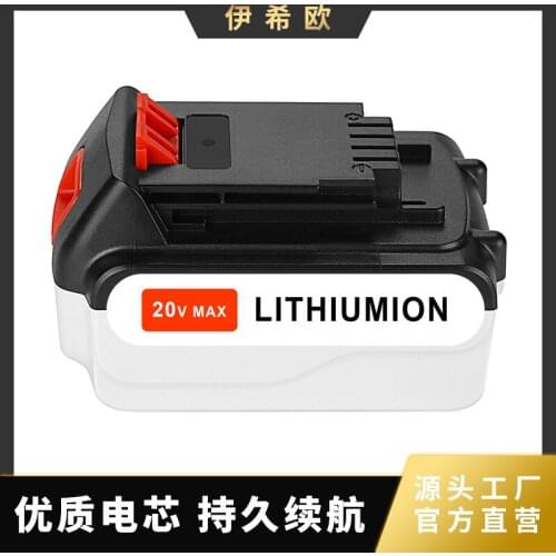 Black Decker electric drill battery 20V 2000MAH-6000MAH Lithium ion battery for Black&Decker LBXR20 LBX4020 LHT2220 power bank