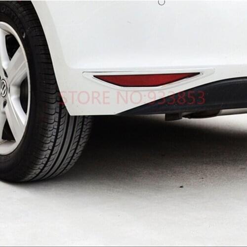 Car Rear fog lamps Cover shield decoration frame sticker trim Fit For VW Golf 7 MK7