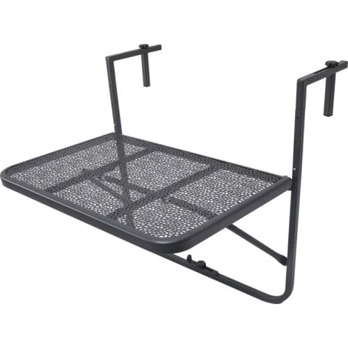 Balcony hanging table railings metal wrought iron hanging garden table folding table European simple mini wall hanging table