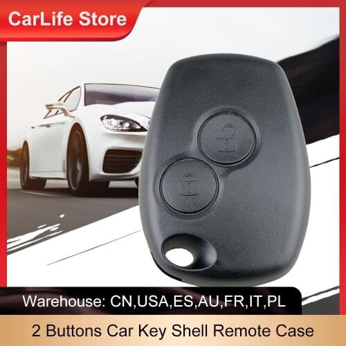 2 Buttons Car Key Shell Remote Fob Cover Case Blank Fob For Renault Dacia Modus Clio 3 Twingo Kangoo 2 No Logo