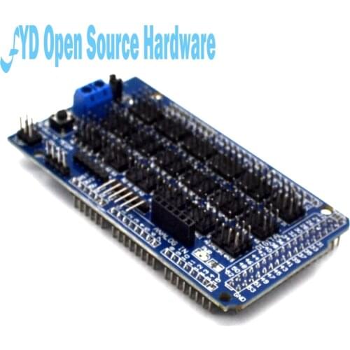 MEGA Sensor Shield V1.0 V2.0 MEGA 2560 Support IIC, Bluetooth, SD, robot parts mega2560 Sensor Shield