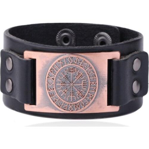 Hot Sale In 2018 Viking Bracelet For Women Men Special Nordic Runes Odin Symbol Totem Pattern Provide Dropshipping