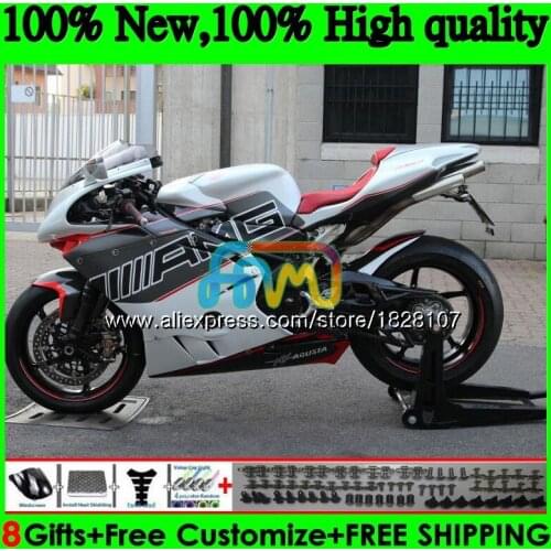 Body kit For MV Agusta F4 R312 750S 1000 R 750 1000CC White red hot 05 06 68BS.12 1000R 312 1078 1+1 MA MV F4 2005 2006 Fairings