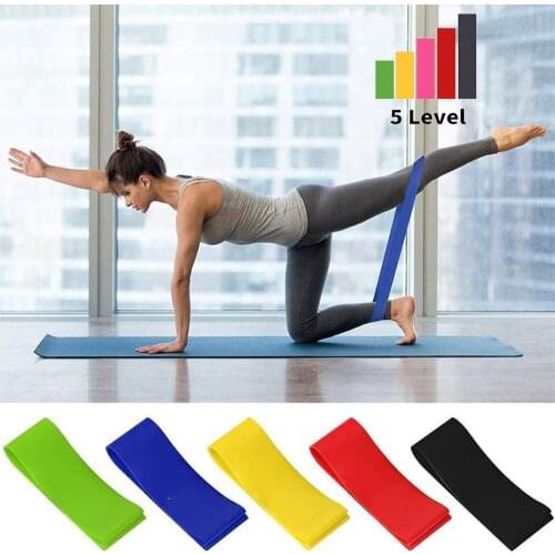 Fitness Resistance Band Strength Training Latex Pull Rope Stretch Belt Portable Health Sport Equipment Hip Lift Stovepipe Unisex