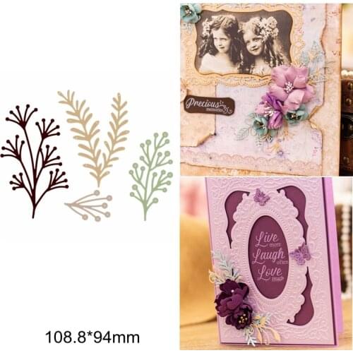 Metal Cutting Dies Mix Flower Dandelion Branch Mimosa Frame Cutting Dies 2019 Decoration Cards Paper DIY Handcraft New Supplier