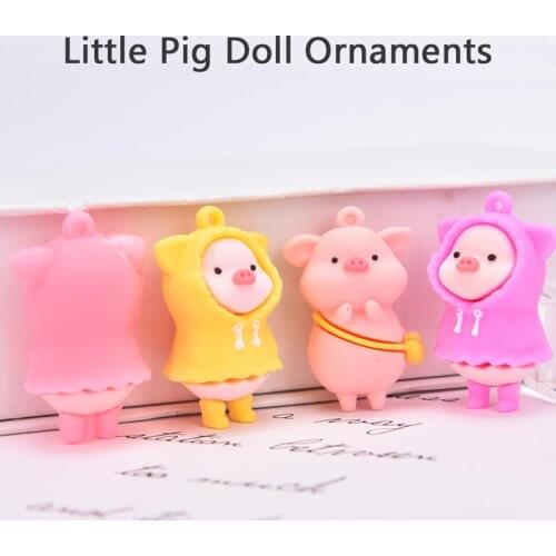 Cute Mini Pig Doll Ornaments Desktop Cake Decor Car Micro Landscape DIY Home Decorations