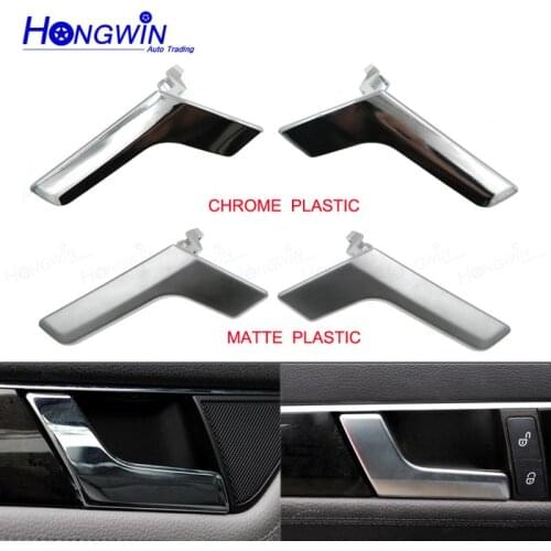 Matte/Chrome Interior Driver Door Handle Repair Kit For 2008-2015 Mercedes W204 C-Class GLK-Class C63 AMG GLK300 C180 C300 C200