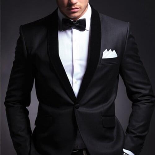 NoEnName_Null 2017 Groom Tuxedos high quality Men Suits for Wedding Business men suit Groom Wear (Jacket+Pants+tie) Two-Pieces