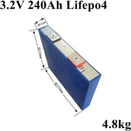 New Lifepo4 240ah High Capacity 3.2v 240ah Lifepo4 Battery for 72V Electric Vehicle Electric Motorcycle Inverter Lithium Battery
