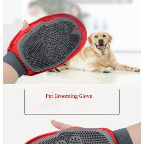 Pet Grooming Glove For Combing Hair Remove Brush Grooming Cleaning Massage Bath Large Dog Brush Comb Pet Cat Dog Accessories