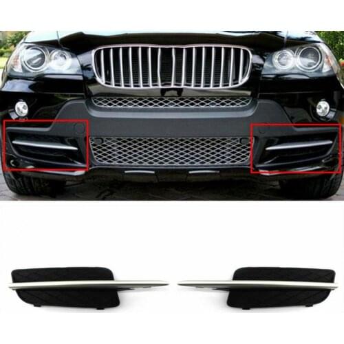 Durable L/R Lower Bumper Fog Light Grille Lamp Bezel 51117159593 51117159594 for BMW E70 X5 07-09 Car Accessories Supplies Goods