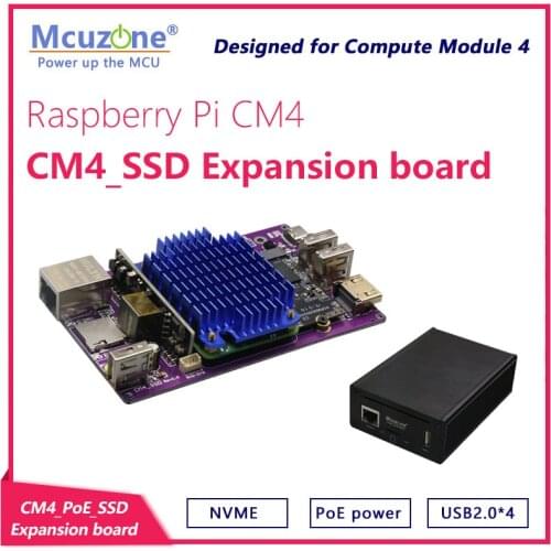 Raspberry Pi CM4 CM4 CM4_SSD Expansion board Aluminum Case NVME M.2 USB HDMI