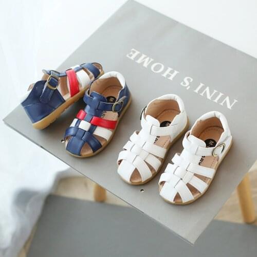 Summer Childrens Kids Baotou Sandals For Little Boys Toddler Baby Hollow Beach Hollow Soft Bottom Shoes 1 2 3 4 5 6 Years Old