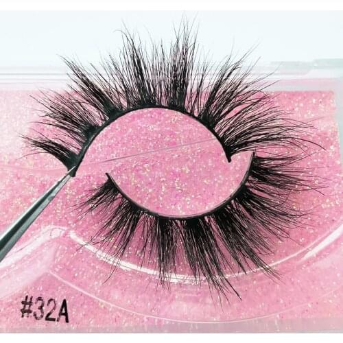SHIDISHANGPIN 1 pair 3D mink lashes makeup fluffy natural mink eyelashes Long fake lash dramatic false eyelashes maquiagem 32A