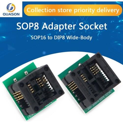 SOIC8 SOP8 to DIP8 Wide-body Seat Wide 200mil Programmer Adapter Socket