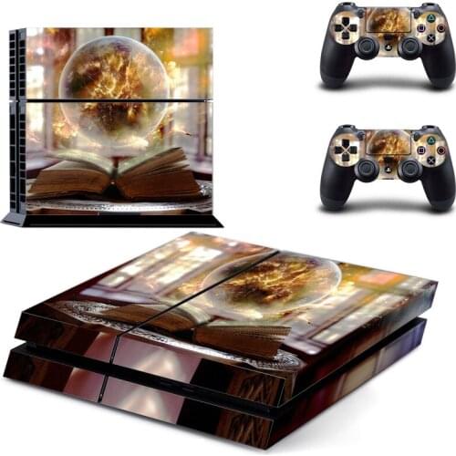 Magic Book Style PS4 Skin Sticker for Playstation 4 Console & 2 Controllers Decal Vinyl Protective Skins Style 1