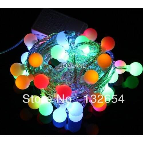 EU Plug 220V RGB LED String 50 LED 5M Colorful Christmas Light /Decoration String Lights For DC Joint
