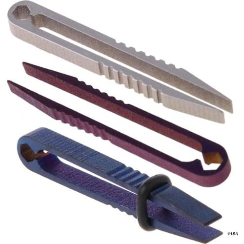 Titanium Tweezer TC4 Ti EDC Gear Clamp Pick Up Clamping Gadget Pocket Multipurpose Travel Clip Mini Tool Camp Hike Outdoor