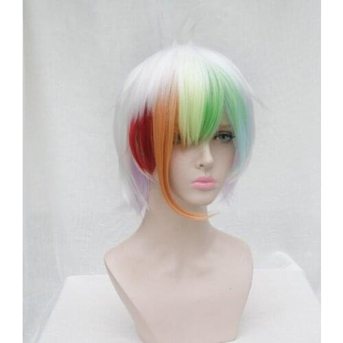 High Quality Rintarou Lida Wigs Colorful Heat Resistant Synthetic Hair Perucas Cosplay Wig + Wig Cap