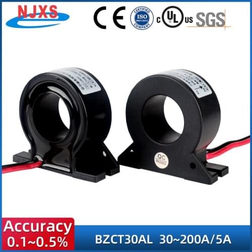 High Precision AC Current Transformer BZCT30AL-50a/5a 100a/5a 150/5 200/5 300/5 Low Voltage Current Transformer for Measurement