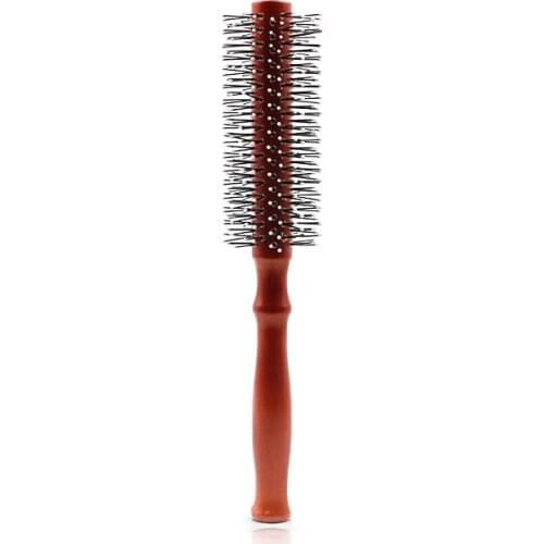 1 Pcs Wood Round Comb Hair Curling Brush Anti-static Salon Hairdressing Comb Hair Brush Professional Hair Care Styling Tool
