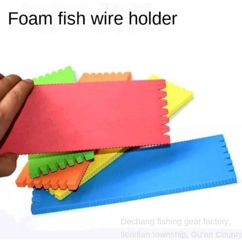 10 Pcs Fishing Foam Storage Panels Winding Line Bait Fishing Trace Wire Trap Holders EVA Fishing Hook Plate Face Cruciana